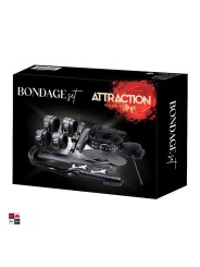 Set BDSM in Similpelle Completo 10 Pezzi: Ideale per Esplorare il Gioco BDSM per Principianti ed Esperti