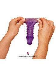 Xtra Lust - Guaina Stimolante con Rilievi Lunga 14,2 cm e punteggiata di rilievi stimolanti