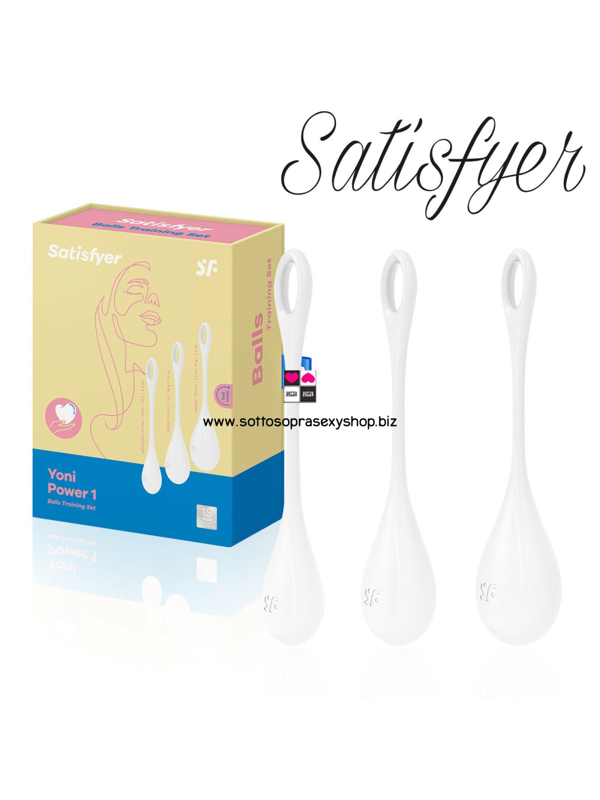 Satisfyer Yoni Power 1 : Palline Vaginali per Orgasmi Intensi e Pavimento Pelvico Forte