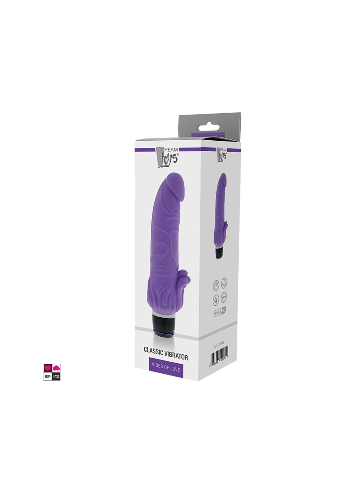 Vibratore Classic in Silicone : 7 Funzioni Vibranti, Impermeabile e Innovativo