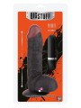 Black Dong Vibrante con Ventosa 22,5 cm di Realismo con Ventosa - 22,5 cm di Piacere