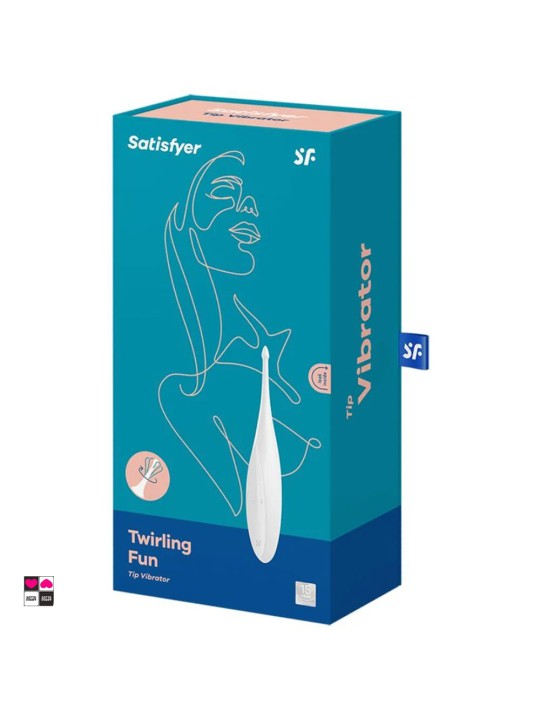 Satisfyer Twirling Joy: Stimolatore in Silicone con Vibrazioni Circolanti