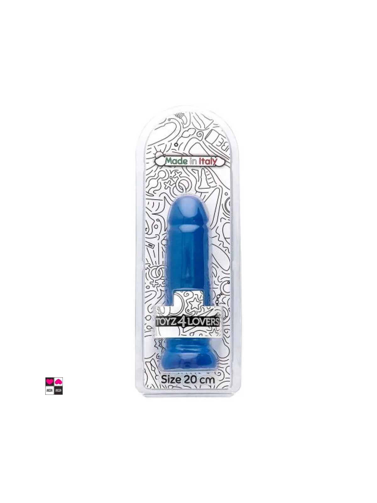 Dildo in Jelly 20 Colore Blu Made in Italy