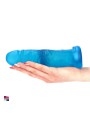 Dildo in Jelly 20 Colore Blu Made in Italy