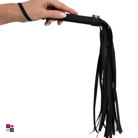 Frusta / Flogger Nera - Per Giochi Fetish in Similpelle di Alta Qualità per Giochi di Passione