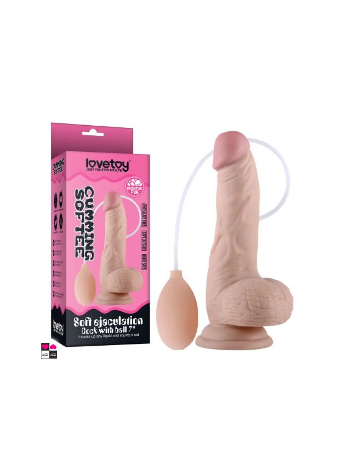 Dildo Squirtante dal Design Naturale con Ventosa e Venature – Sensazione Naturale