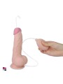 Dildo Squirtante dal Design Naturale con Ventosa e Venature – Sensazione Naturale