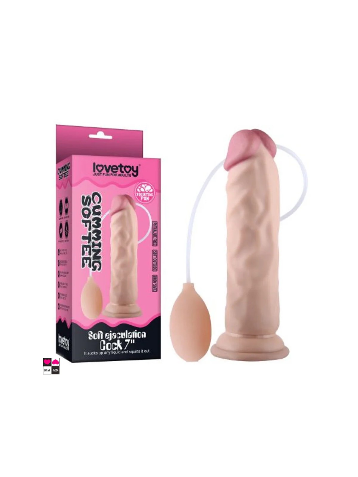 Dildo con Eiaculazione Realistico . Potente  Ventosa per fissaggio