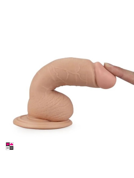 Dildo Vibrante Realistico in PVC. Lunghezza: 18 cm
Diametro: 3.5 cm