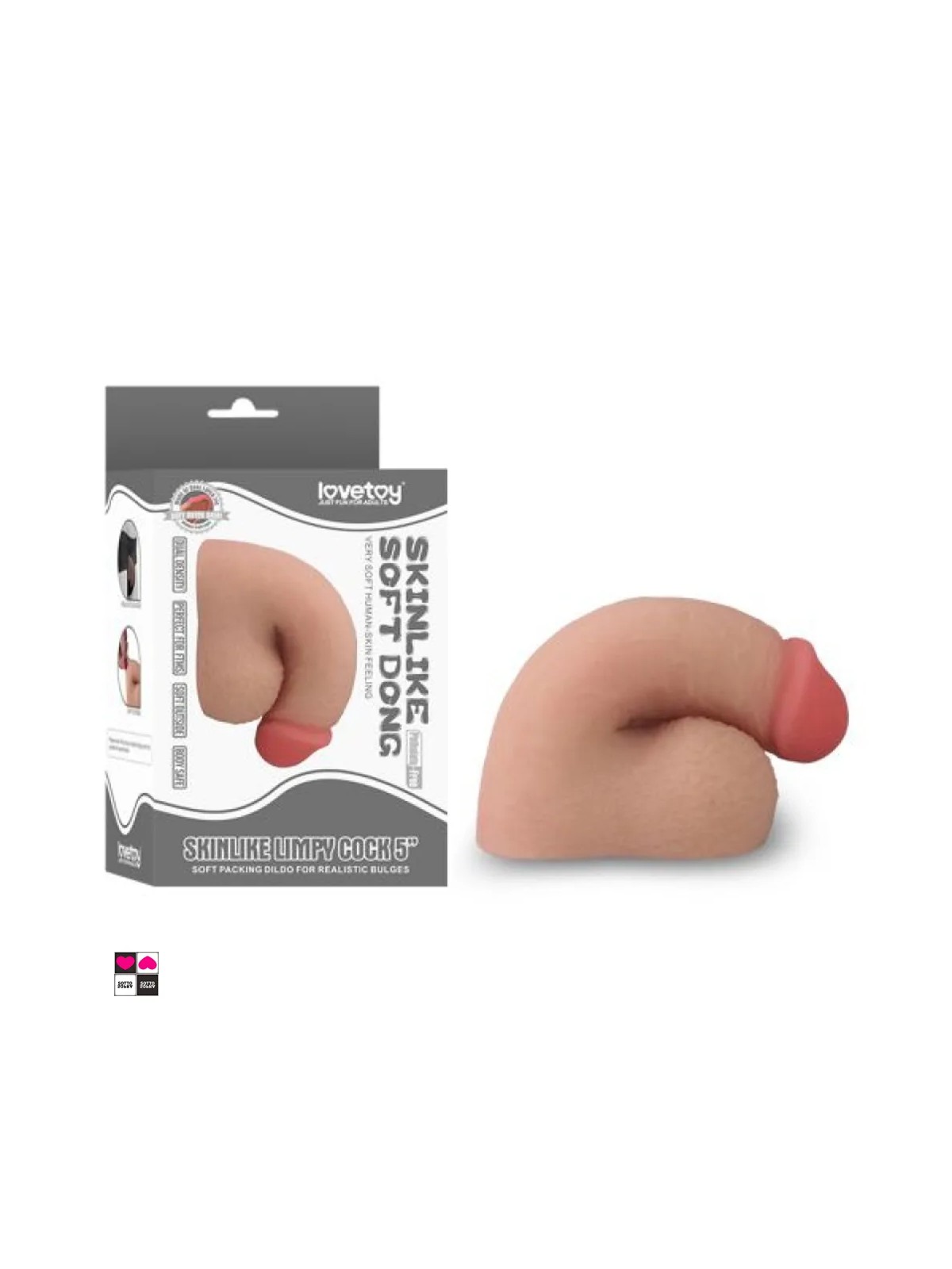 Pene Realistico a Riposo in Materiale Super Skin, con Design Anatomico Dettagliato.