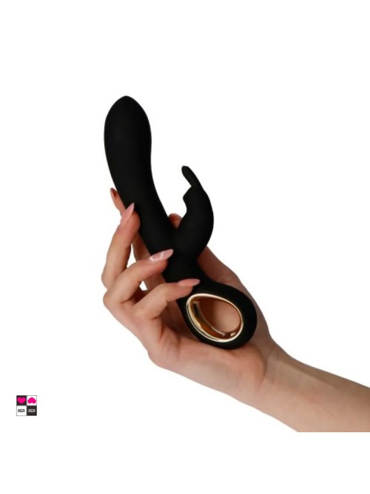 Vibratore Rabbit Riscaldante con Doppia Estremità: Stimolazione di Punto G e Clitoride, Waterproof