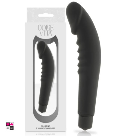 Vibratore Classico  in silicone liscio, con 7 modalità di vibrazione.