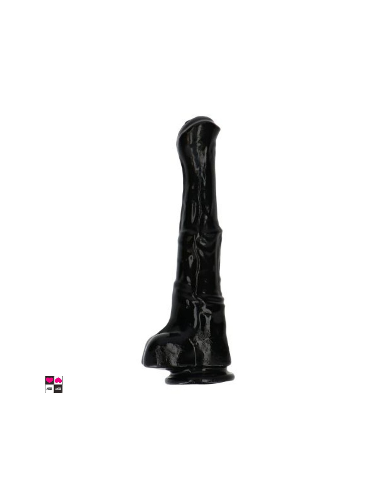 dildo equino nero con ventosa lungo 40 cm