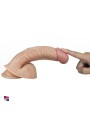 Emperor Dildo Real: in Pvc di qualità. Flessibile e morbido. Lunghezza di 21.5 cm e diametro di 4.5 cm