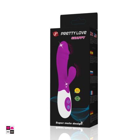 Elegante Vibratore Rabbit per stimolazione citoridea e vaginale. 20 cm di lunghezza per 3,5 cm di diametro