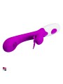 Vibratore Pretty Love Rabbit , con stimolatore clitoride e puntoG. In silicone