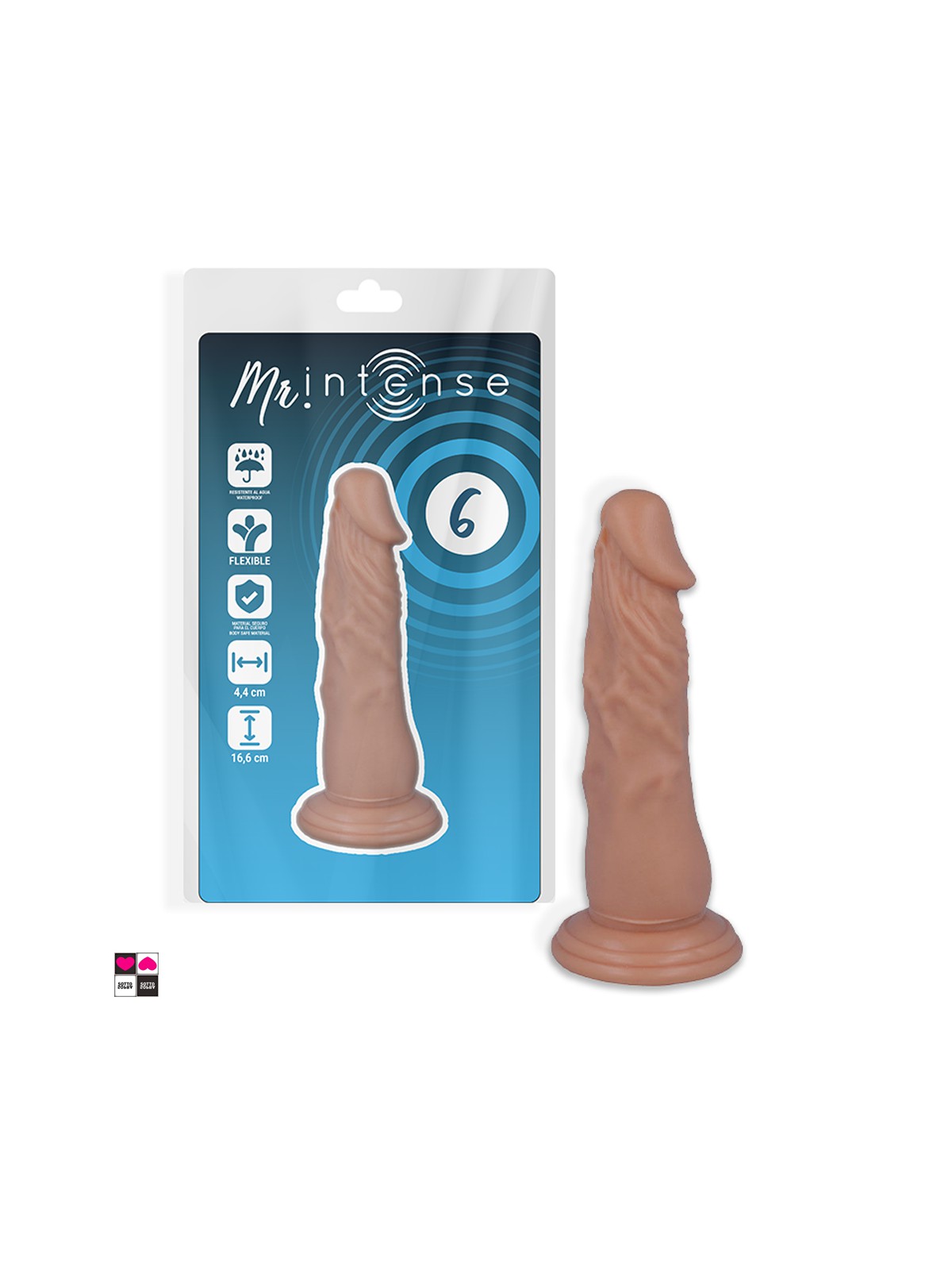 Dildo Realistico , morbido e flessibile, misure 16,6cm x 4,4cm