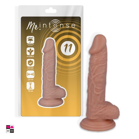 Dildo Realistico nr 11 , morbido e flessibile, misure 18,cm x 3,8 cm. Con ventosa