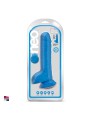 Dildo Neon Blue a Doppia Densità da 9 Pollici, privo di lattice, ftalati e fragranze. Lungo 22,8cm x 4cm