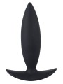 Anal Plug a Forma di T in Silicone Nero lunghezza totale di circa 10 cm e una profondità di inserimento di circa 9 cm