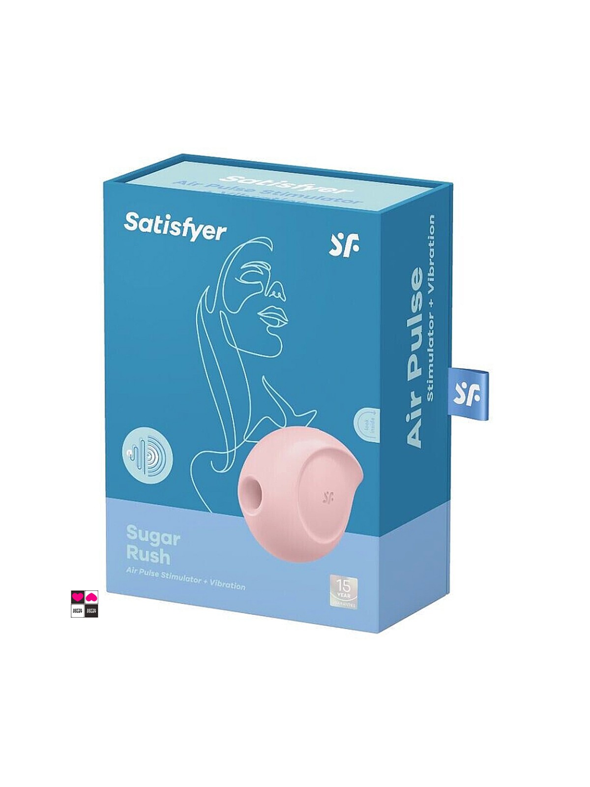 Satisfyer Sugar Rush - Vibratore Clitorideo con Onde di Pressione e Vibrazioni – Impermeabile e Ricaricabile