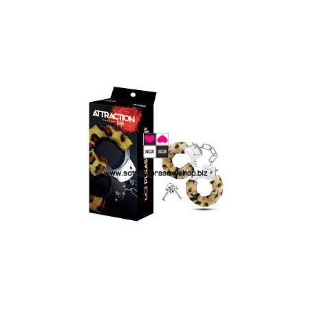 Manette Bondage in Design Leopardato con Rivestimento in Peluche Rimovibile – Include 2 Chiavi