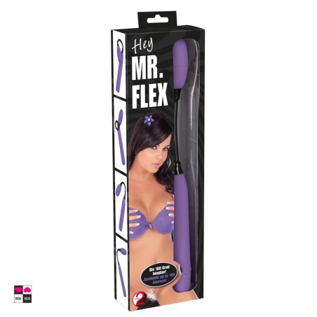 Mr. Flex Vibratore Flessibile - Design Unico a Lungo Manico per Stimolazione Mirata – Ideale per Punto G e P