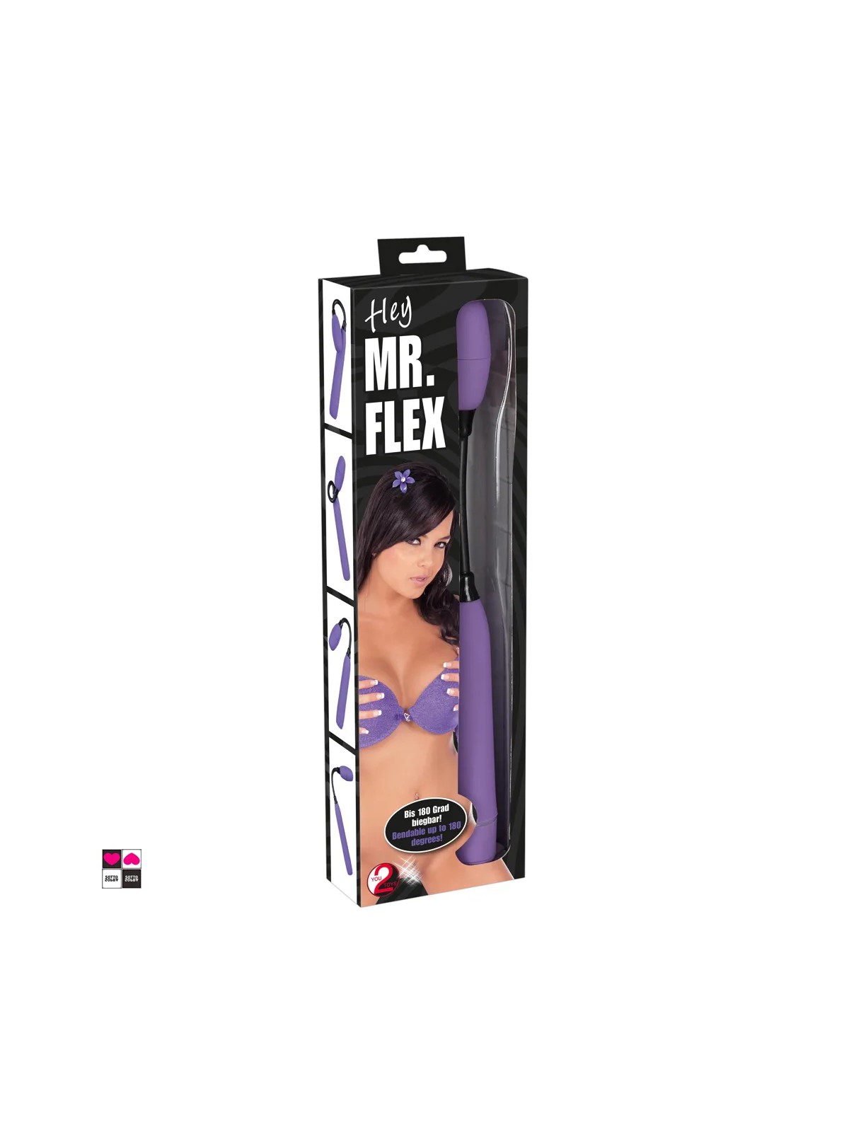 Mr. Flex Vibratore Flessibile - Design Unico a Lungo Manico per Stimolazione Mirata – Ideale per Punto G e P